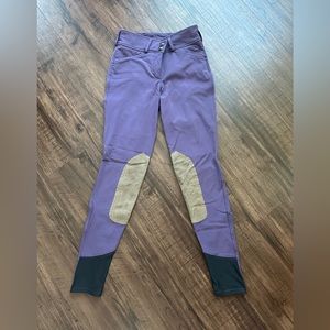 Girls RJ Classics Avery Grey Label Breech size 12 / 12 long - Purple